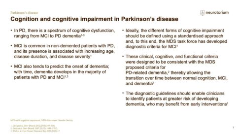 Parkinsons Disease – Non-Motor Symptom Complex and Comorbidities – slide 6